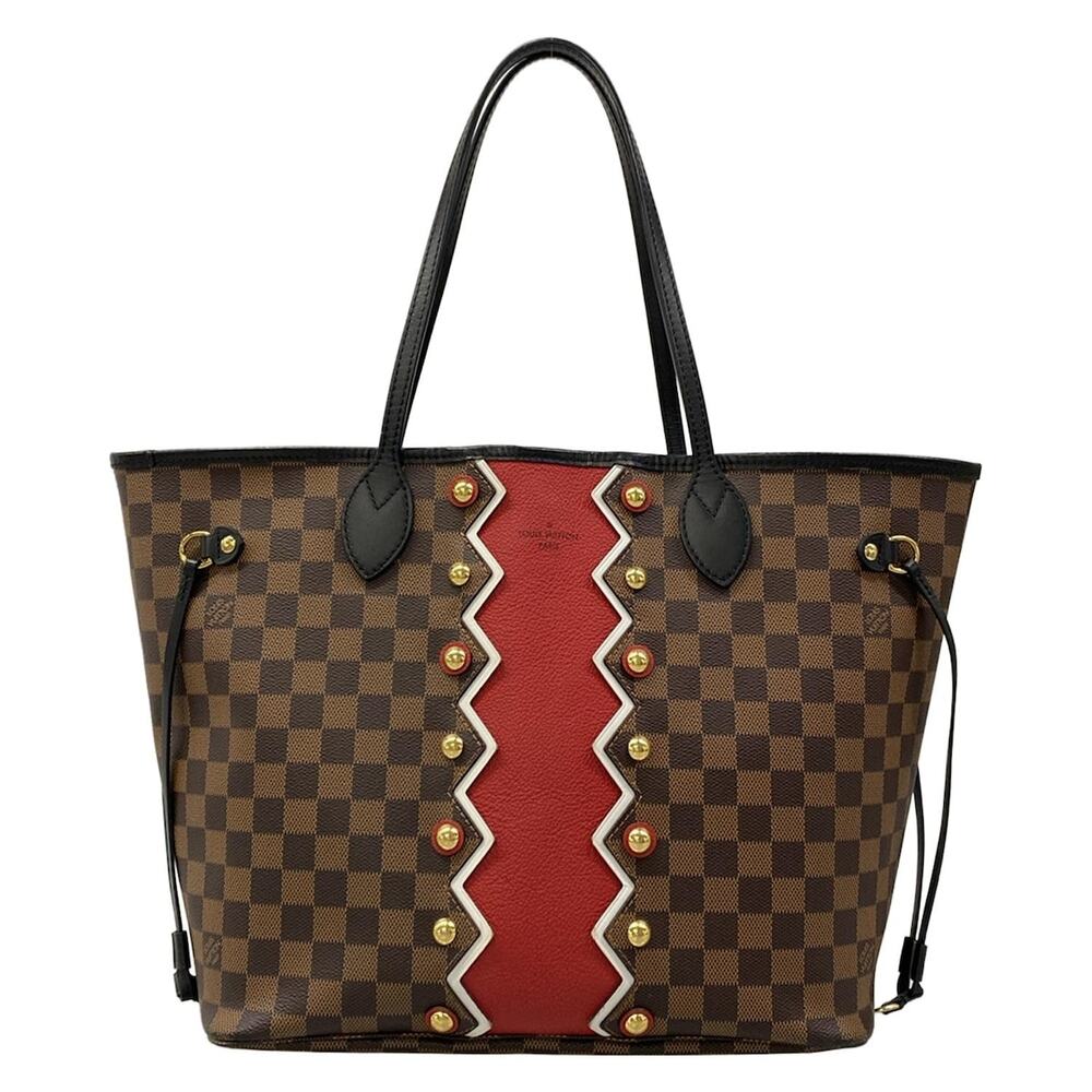 Louis Vuitton Neverfull MM Damier Tote Bag N40047 Ebene ruby red Damier Canvas